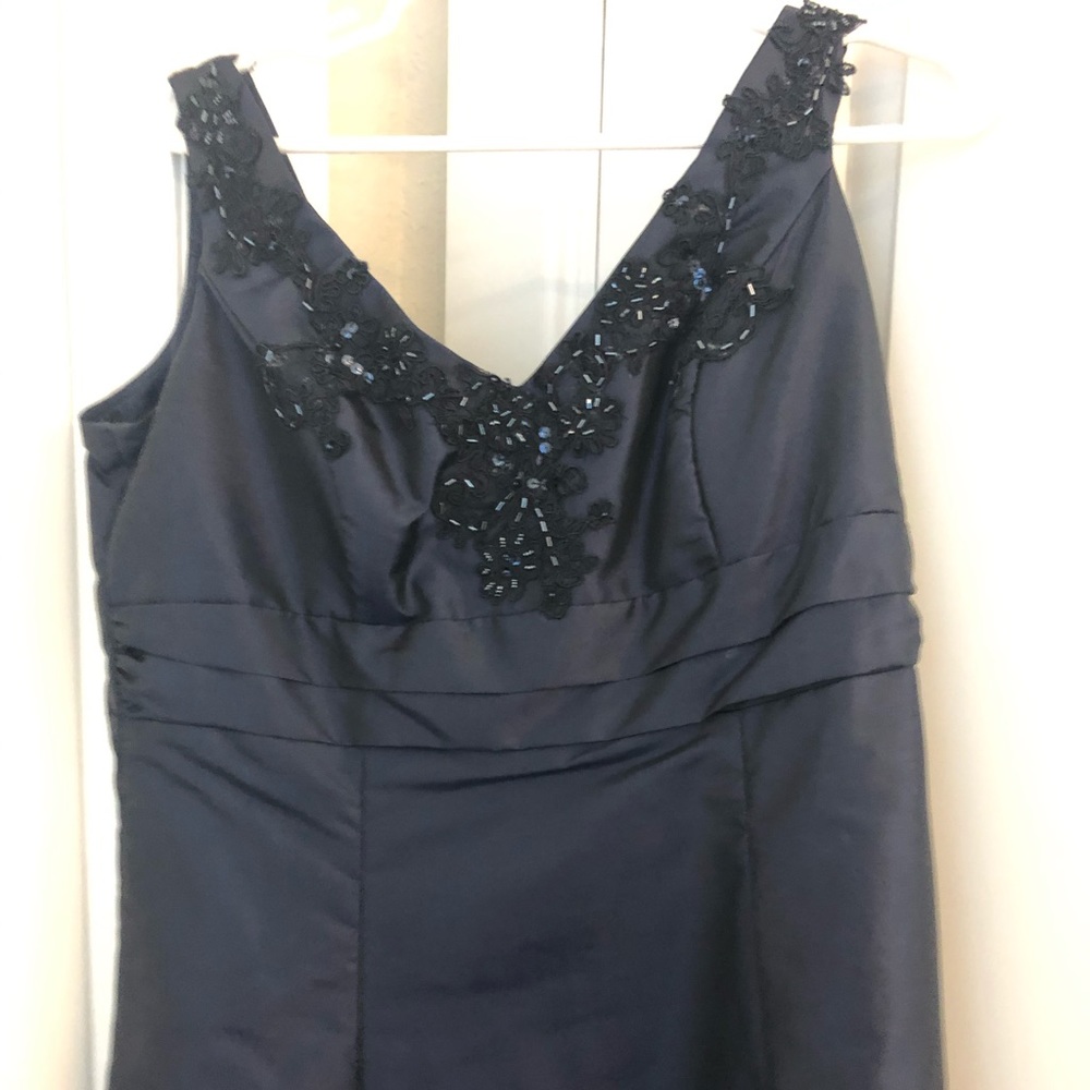 Navy David’s Bridal Evening Dress 16 Worn Once